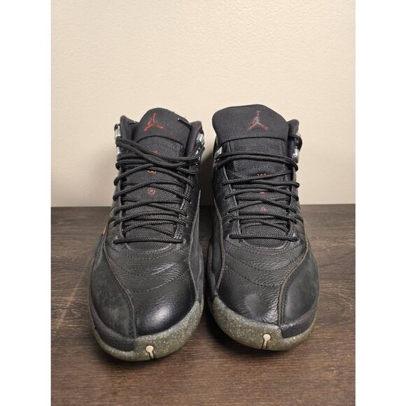 Size 8.5 - Air Jordan 12 Utility Grind Black Red Suede Leather (DC1062-006) - Picture 3 of 6